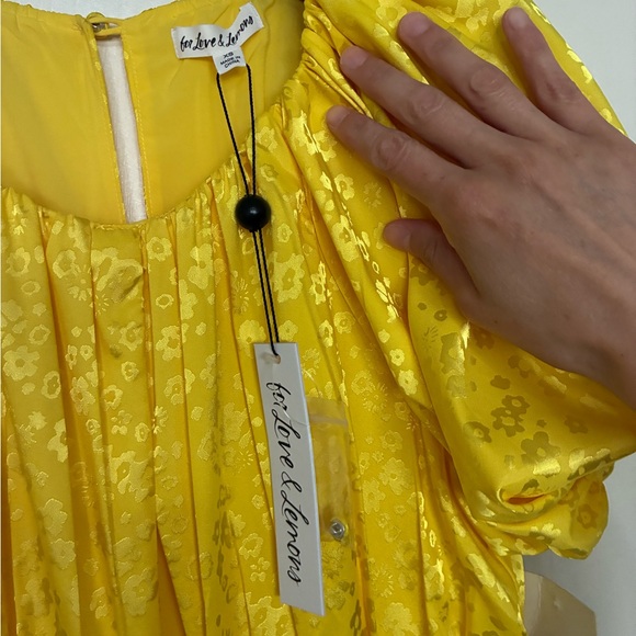 For Love And Lemons Yellow Mini Dress - Picture 5 of 7